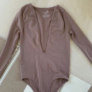 Free People V-Neck Bodysuit